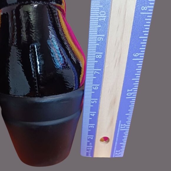 Naturalizer "Sam" Slip On Wedge Pump Confort Shoes Black Size 8M - Picture 8 of 16